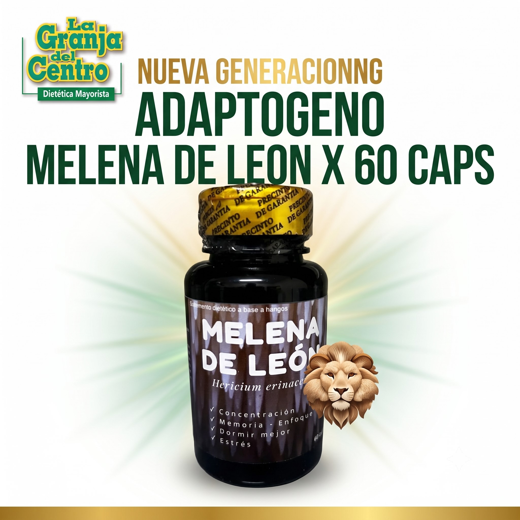 Novedades Productos NG - MELENA DE LEON X 60 CAPS