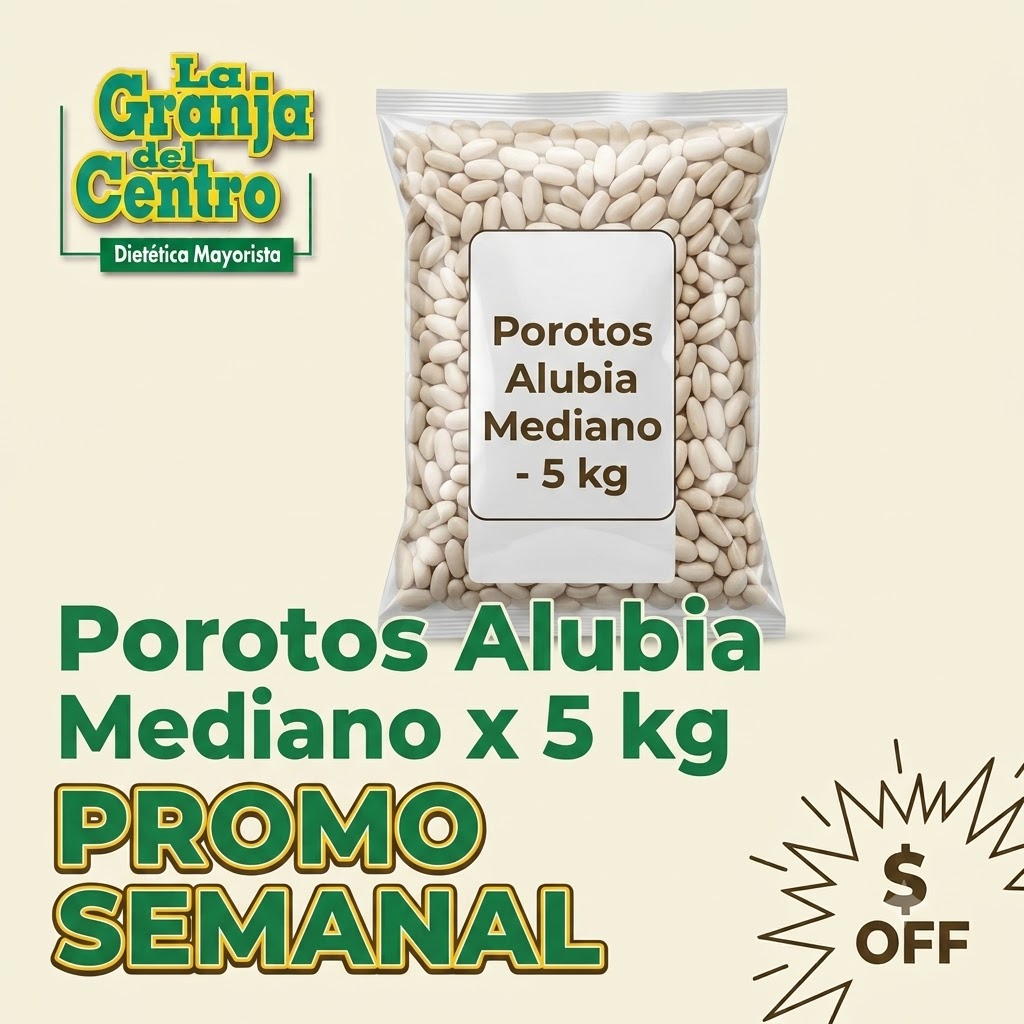 Ofertas y Promociones Porotos Alubia Mediano x 5 kg PROMO SEMANAL