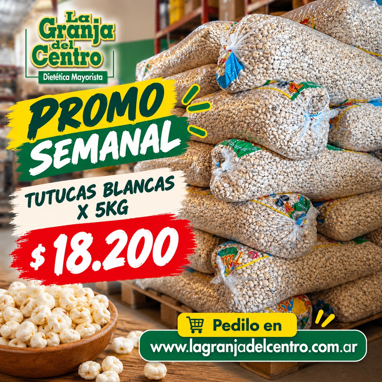 Ofertas y Promociones Dulcitas - tutucas blancas x 5 kg sin tacc